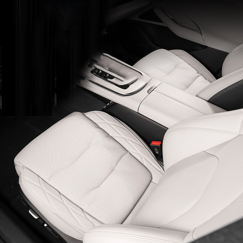 Pentru Benz BMW Audi Husă scaun auto din piele PU pernă anti-alunecare respirabilă accesoriu interior auto universal în patru sezoane