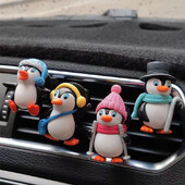 Drăguț din desene animate Little Penguin Odorizant pentru mașină Priză aer condiționat pentru mașină Difuzor de parfum pentru aromaterapie Decorare interioară auto