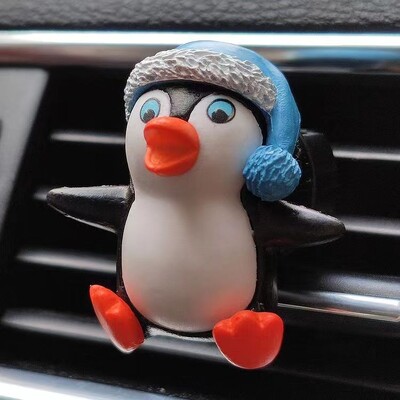 Drăguț din desene animate Little Penguin Odorizant pentru mașină Priză aer condiționat pentru mașină Difuzor de parfum pentru aromaterapie Decorare interioară auto