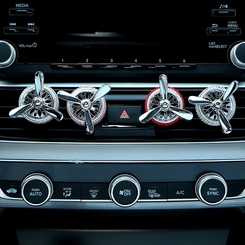 Creative Diamond Rotating Air Force Auto Parfem Čvrsti Otvor za Ventilaciju Klip Dekoracija Auto klima uređaj Dodatna oprema za osvježivač zraka