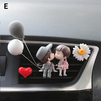 Creative Couple Decoration Car Air Outlet Perfume Clip Aromatherapy Conditioning Accessories Cute Flavoring for