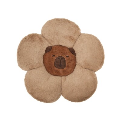 Atmosferă de iarnă Desene animat Capybara Tetiera pentru mașină Maro Confort Decor pentru scaunul de mașină Pernă de pluș drăguță de pluș Tetiera