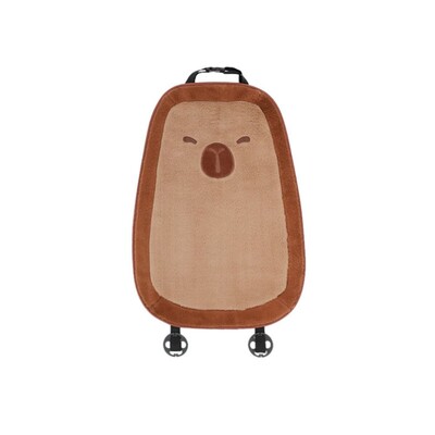 Atmosferă de iarnă Desene animat Capybara Tetiera pentru mașină Maro Confort Decor pentru scaunul de mașină Pernă de pluș drăguță de pluș Tetiera