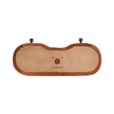 Atmosferă de iarnă Desene animat Capybara Tetiera pentru mașină Maro Confort Decor pentru scaunul de mașină Pernă de pluș drăguță de pluș Tetiera