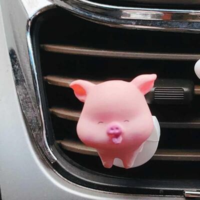 1 set osvježivača zraka za automobil Slatka kopča za aromaterapiju u obliku svinje Lako se instalira Izlazni raspršivač mirisa za darove
