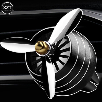 LED светлина Освежител за въздух за кола Air Force Форма на витло Парфюм Вентилатор Скоба Декор Вентилатор на превозно средство Ароматерапия Аксесоари за автомобилен интериор