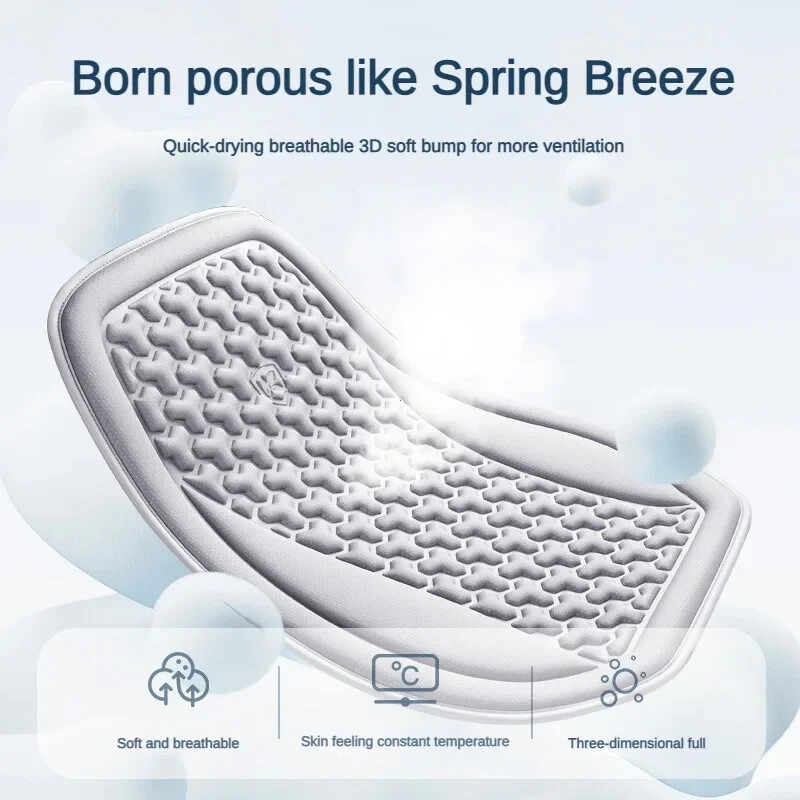 Husă pentru scaun auto, 3D, respirabilă, pernă de vară rezistentă la transpirație, design convex pentru disiparea căldurii, covoraș pentru scaun auto universal