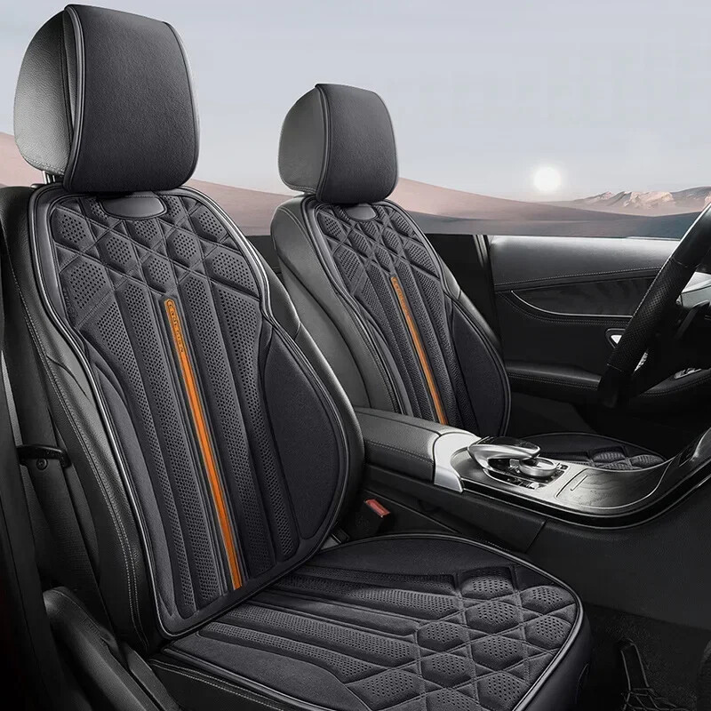 Mīksts zamšādas automašīnas sēdekļa pārvalks Universāls vadītāja sēdekļa atbalsta spilvens, elpojošs pretslīdes aizsargpaklājs Automašīnas salona piederumi