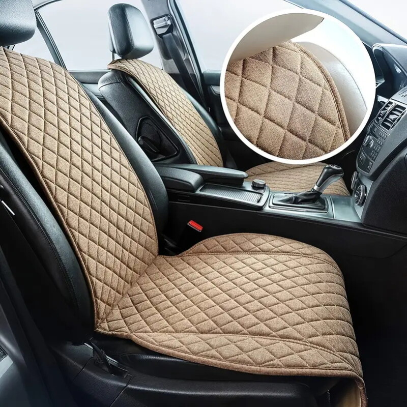 Navlaka za autosjedalicu Lanena zaštita za prednje sjedalo automobila Lanena podloga za jastuke za sjedala Univerzalni interijer automobila Kamion Suv Van Auto presvlake