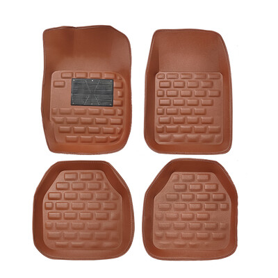 4 buc. Covorașe universale pentru podea auto Covoare pentru picioare Covoare pentru stilul mașinii Set complet anti-alunecare Covoraș pentru podea pentru accesorii auto