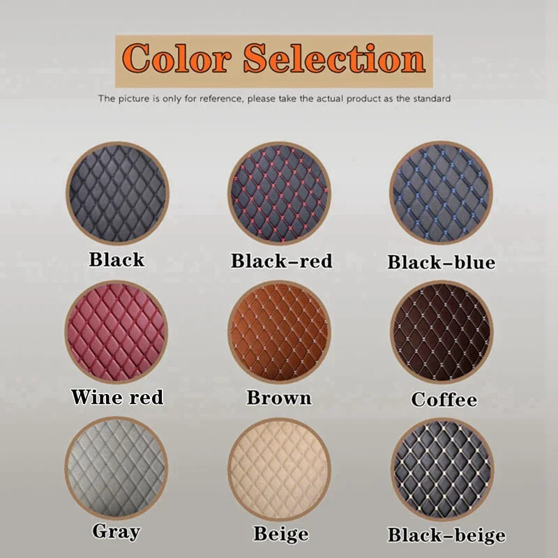 Covorașe universale de 5 bucăți pentru podea auto din piele din microfibră de calitate, impermeabilă, pentru protecția piciorului, covoare față și spate.