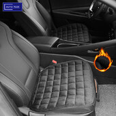 AUTO PLUS, universal, iarnă, caldă, pernă pentru scaun auto, pernă scurtă de pluș, pernă moale pentru scaun, cu buzunar