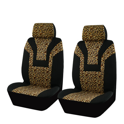Huse scaun auto AUTO PLUS Leopard Protejează scaunul interiorului mașinii, compatibile cu airbag, se potrivește universal pentru mașini, SUV, camion, set complet