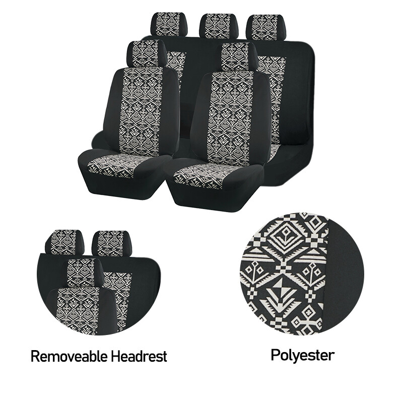 Huse Scaun Auto Universal Plyester Set Complet Accesorii Auto Interior Pentru Femei Bărbat Fată Airbag Compatibil Fit Car SUV Camion