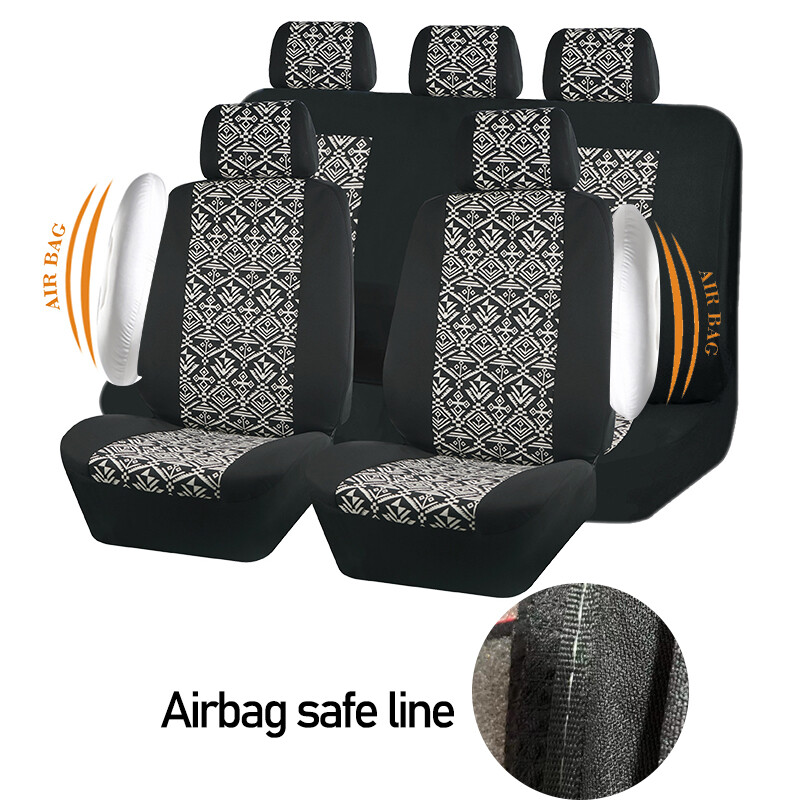 Huse Scaun Auto Universal Plyester Set Complet Accesorii Auto Interior Pentru Femei Bărbat Fată Airbag Compatibil Fit Car SUV Camion