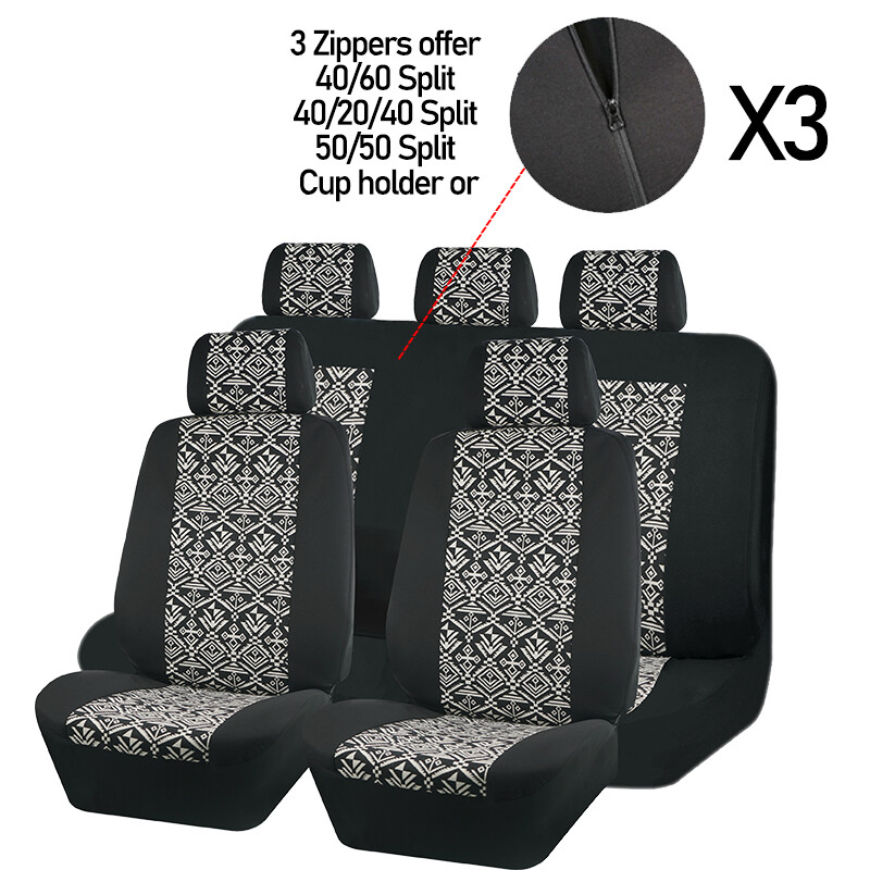 Huse Scaun Auto Universal Plyester Set Complet Accesorii Auto Interior Pentru Femei Bărbat Fată Airbag Compatibil Fit Car SUV Camion