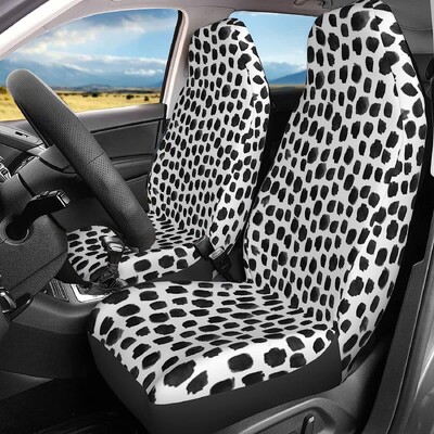 Rozā Leopard Print Auto Sēdekļu Pārvalki Komplekts 2 Gab Auto Salons Auto Piederumi Protetori Auto Paklājiņi Transportlīdzeklis