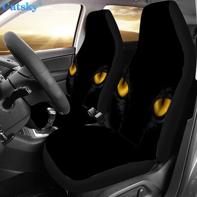 ochi de pisică Set huse scaun auto din poliester Piese auto universale Căptușeală interioară Husă de protecție decorativă