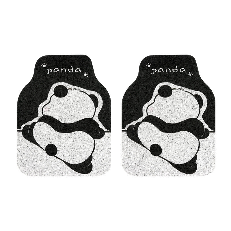 Auto põrandamatid Universal Fit Panda Print Auto põrandamatid libisemisvastased veekindlad tolmuhülgavad kaitsevaibad esi- ja tagamatid