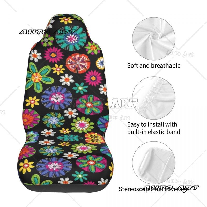 Mexic Husă scaun auto Imprimare personalizată Accesorii universale pentru protecție față Set de perne