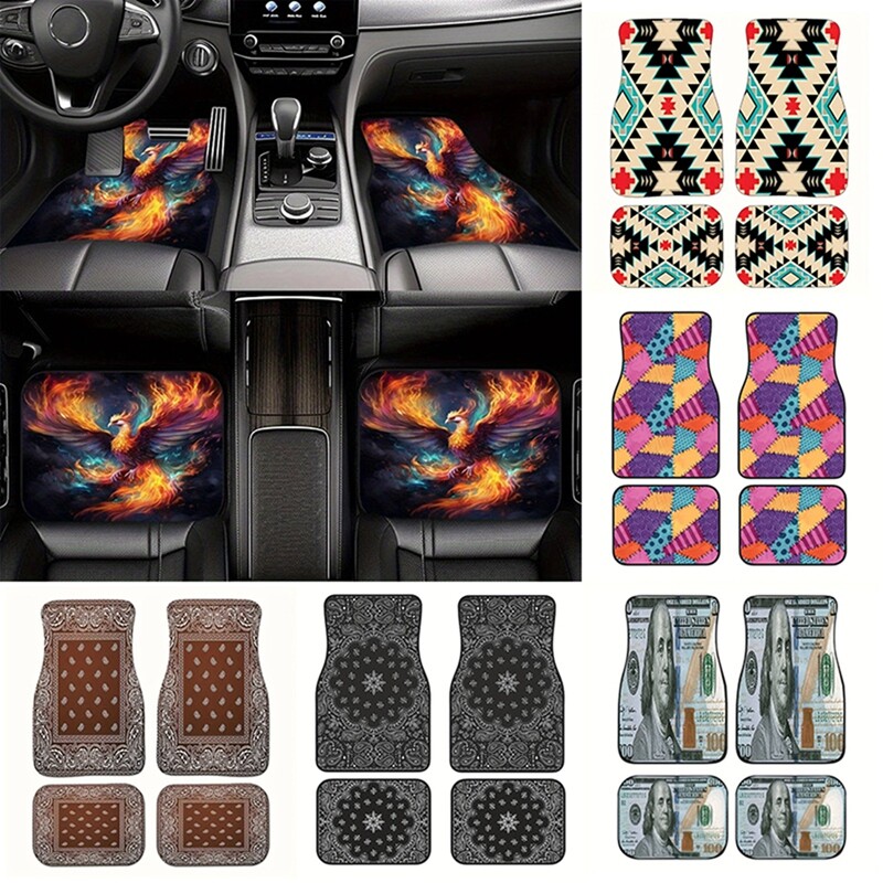 4 TK Bohemia auto põrandamatid Auto põrandakaitsmed vaibad Universaalsed auto jalapadjakomplektid Autotarvikud Autokaunistus