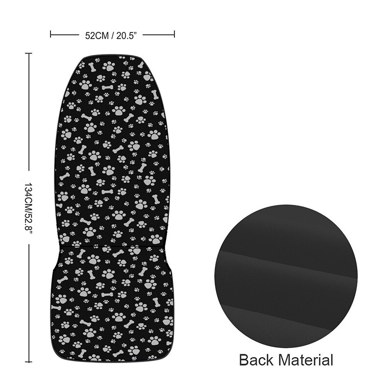 Huse pentru scaune auto cu amprentă cu labe, elastică, all inclusive, stil etnic, retro, boem, universal, huse pentru scaune față, universale în patru sezoane