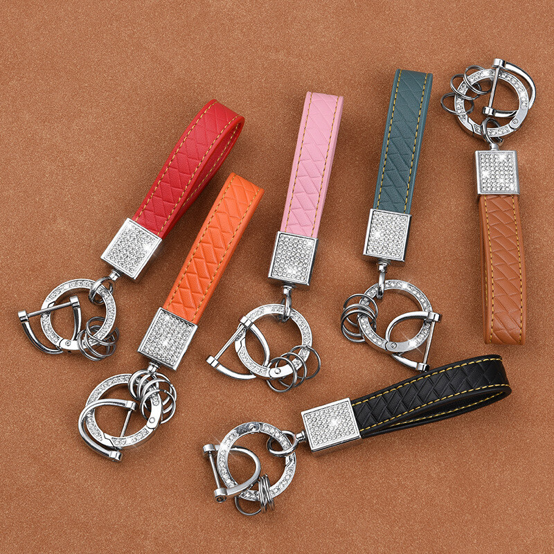Breloc de mașină de lux Bling Breloc de cristal Breloc din piele de cristal Fashion pendant breloc breloc cu telecomandă cataramă breloc