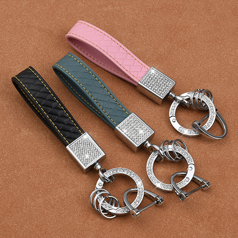 Breloc de mașină de lux Bling Breloc de cristal Breloc din piele de cristal Fashion pendant breloc breloc cu telecomandă cataramă breloc