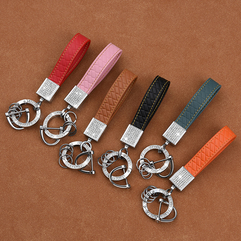 Breloc de mașină de lux Bling Breloc de cristal Breloc din piele de cristal Fashion pendant breloc breloc cu telecomandă cataramă breloc