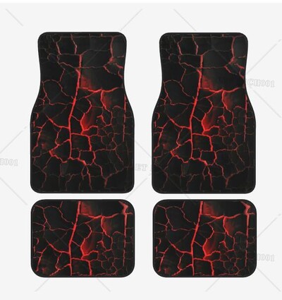 Covor de podea din cauciuc pentru mașină, 4 buc. Covor universal anti-alunecare pentru mașină, față și spate, impermeabil și ușor de curățat.