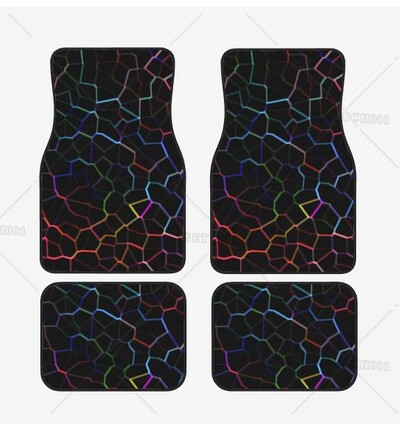 Covor de podea din cauciuc pentru mașină, 4 buc. Covor universal anti-alunecare pentru mașină, față și spate, impermeabil și ușor de curățat.