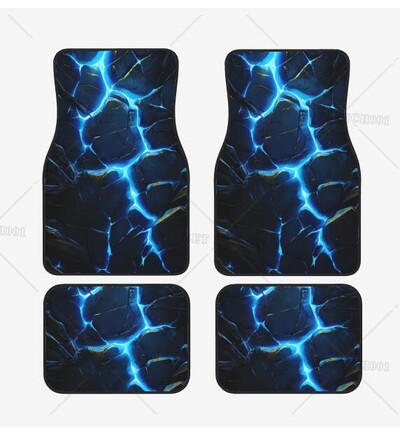 Covor de podea din cauciuc pentru mașină, 4 buc. Covor universal anti-alunecare pentru mașină, față și spate, impermeabil și ușor de curățat.