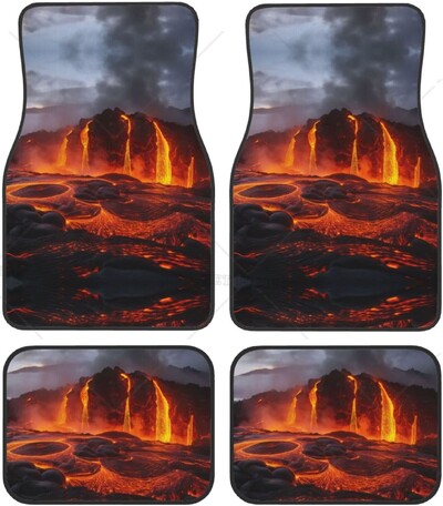 Covor de podea din cauciuc pentru mașină, 4 buc. Covor universal anti-alunecare pentru mașină, față și spate, impermeabil și ușor de curățat.