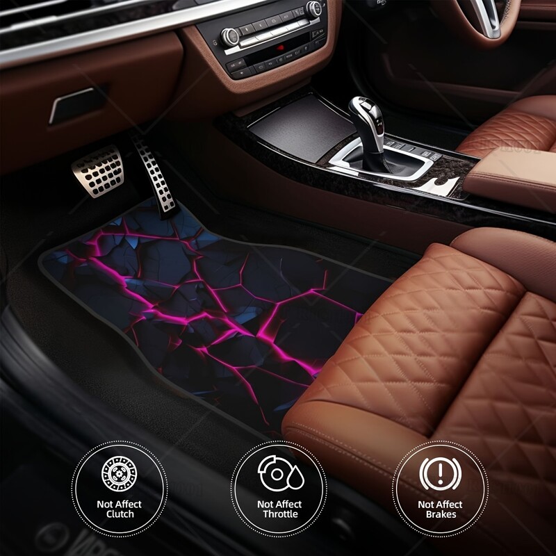 Covor de podea din cauciuc pentru mașină, 4 buc. Covor universal anti-alunecare pentru mașină, față și spate, impermeabil și ușor de curățat.