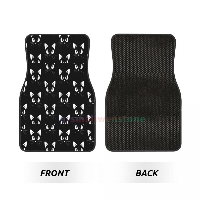 Capete de pisică colorate Covorașe de mașină din catifea de cristal Set de patru covorașe de mașină anti-fouling Covor Covoare de podea de mașină anti-alunecare 4 buc.