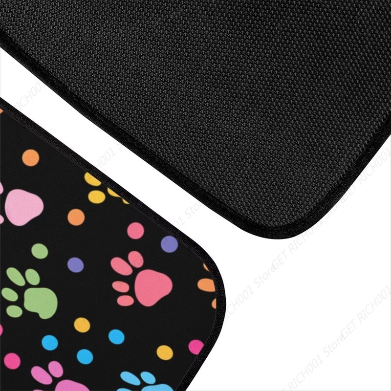 Covorașe pentru mașină cu labe de câine Set complet de 4 covorașe față spate Covorașe durabile pentru podea Covor din cauciuc Huse pentru scaune cu găleată Protector pentru SUV