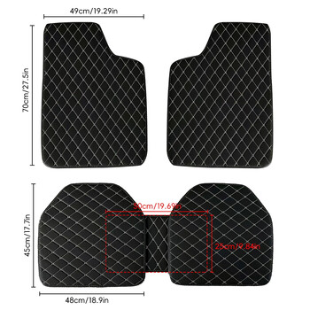 5 τμχ Universal Δερμάτινα Πατάκια Αυτοκινήτου Auto Foot Carpet Protector Αυτοκινήτων Εσωτερικού Χαλιού Αντιολισθητικά Αδιάβροχα Πατάκια δαπέδου