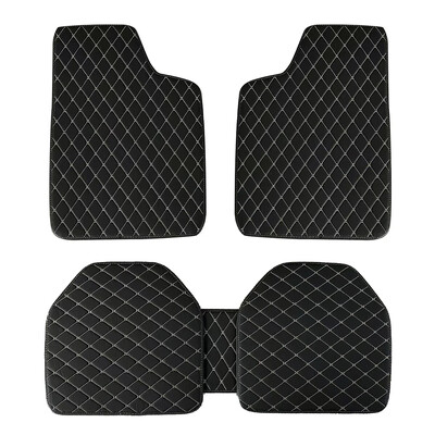 5 gab. Universālie ādas auto grīdas paklāji Auto pēdu paklāju aizsargi automobiļu salona paklāji, neslīdoši ūdensizturīgi grīdas paklāji