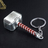 Thor Hammer Metal Breloc Film Breloc Cosplay Prop Suport Cheie Pentru Fani Geanta Ornament Masina Pandantiv Cadou