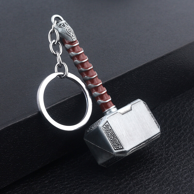 Thor Hammer Metal Breloc Film Breloc Cosplay Prop Suport Cheie Pentru Fani Geanta Ornament Masina Pandantiv Cadou