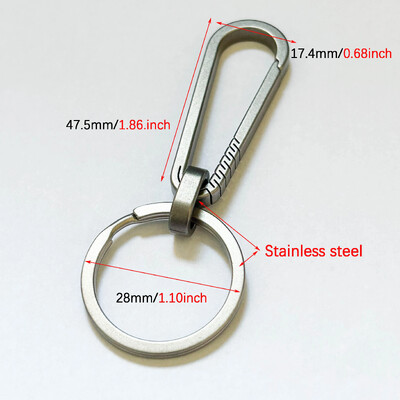 Breloc pentru deschizător de sticle din titan pentru bărbați, lanțuri de chei pentru carabinier, instrument de exterior EDC, cataramă cu tiraniu, breloc pentru chei de mașină, cadou atârnat în talie