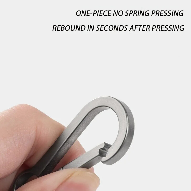 Breloc pentru deschizător de sticle din titan pentru bărbați, lanțuri de chei pentru carabinier, instrument de exterior EDC, cataramă cu tiraniu, breloc pentru chei de mașină, cadou atârnat în talie