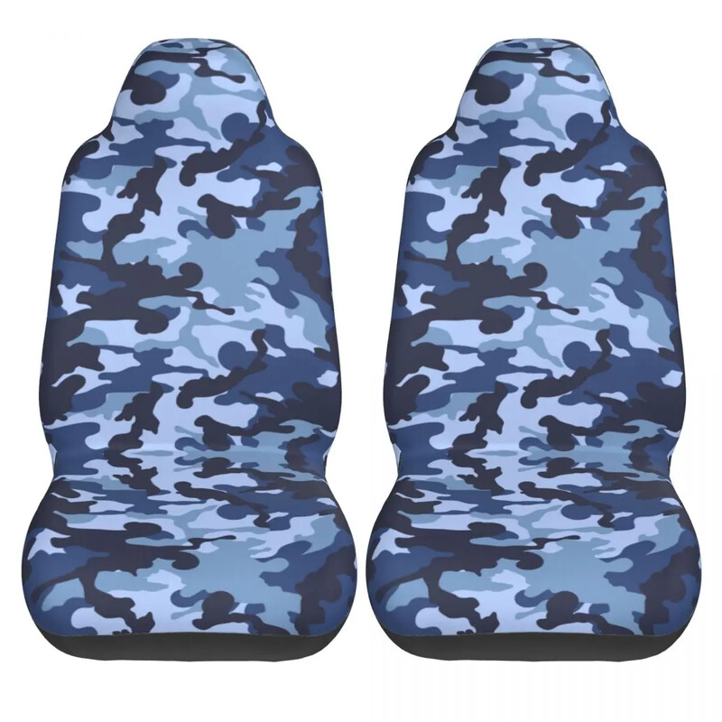 Huse universale pentru scaun auto cu model camuflaj albastru marine patru anotimpuri pentru huse pentru scaune SUV Pescuit din material textil