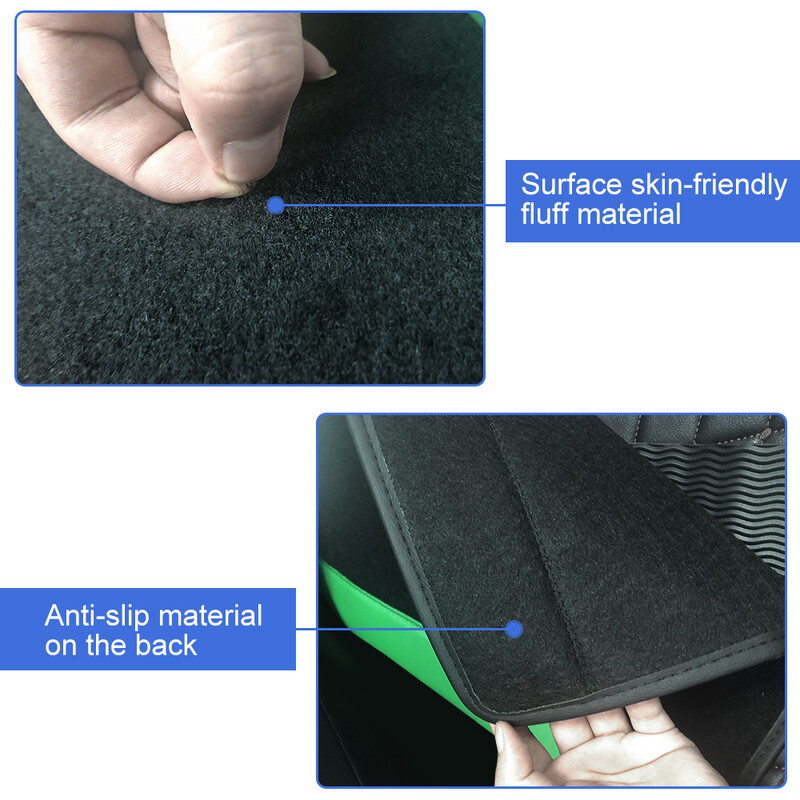 4 komada univerzalnih podnih tepiha za automobile, zaštitnika za jastučiće za noge, vodootporne prostirke, tepih za automobile, pribor za unutrašnjost automobila