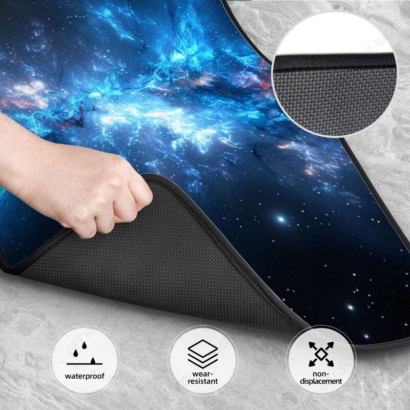 Blue Galaxy Smiješne automobilske prostirke za noge set od 4 komada set tepiha za automobile, auto dodaci sprijeda straga