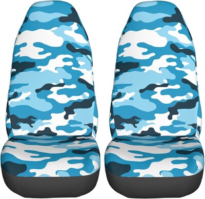 Navlake za autosjedalice 2 komada Zeleni kamuflažni uzorak Univerzalna prednja autosjedalica Štitnik za unutrašnjost vozila Prikladan za auto SUV