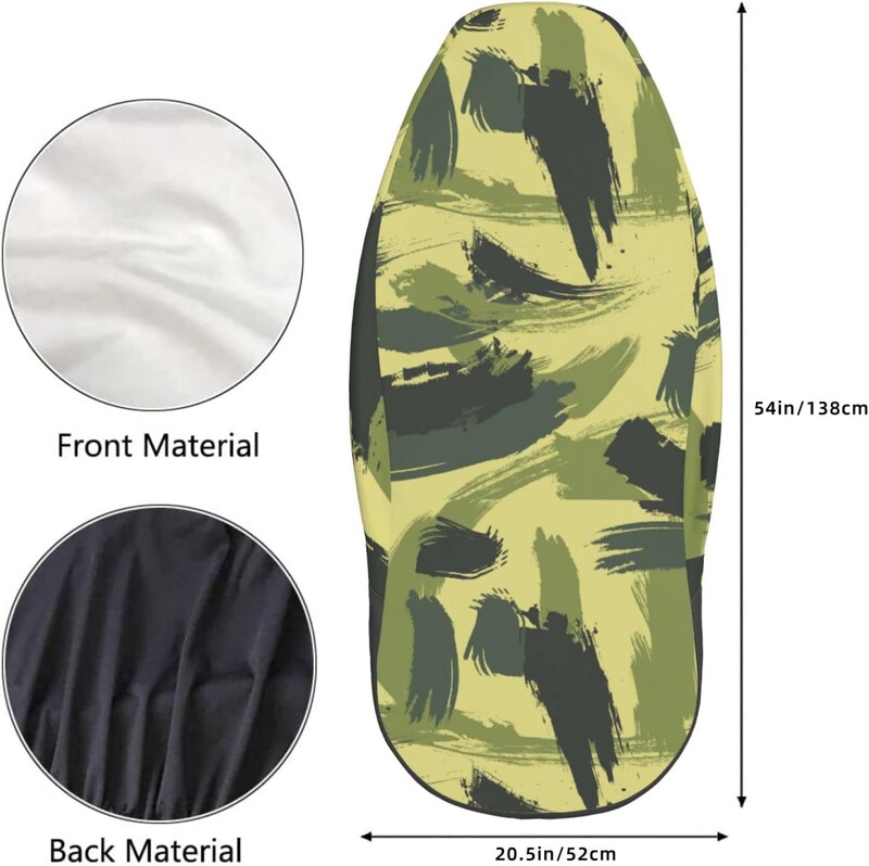 Navlake za autosjedalice 2 komada Zeleni kamuflažni uzorak Univerzalna prednja autosjedalica Štitnik za unutrašnjost vozila Prikladan za auto SUV