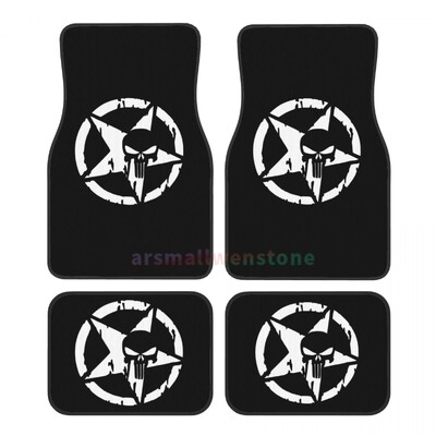 Military Tactical Star 4PCS Crystal Velvet sieviešu automašīnu grīdas paklājs, pretapaugļošanās automašīnas grīdas paklājs automašīnu salona piederumi