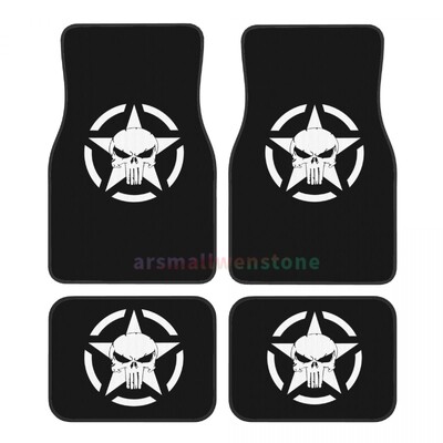 Military Tactical Star 4PCS Crystal Velvet sieviešu automašīnu grīdas paklājs, pretapaugļošanās automašīnas grīdas paklājs automašīnu salona piederumi