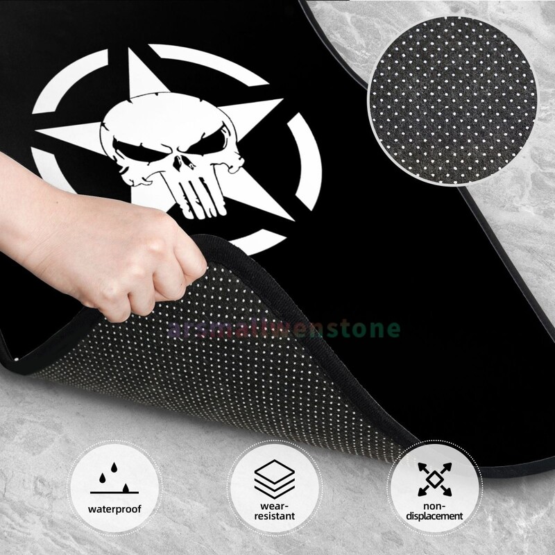 Military Tactical Star 4PCS Crystal Velvet sieviešu automašīnu grīdas paklājs, pretapaugļošanās automašīnas grīdas paklājs automašīnu salona piederumi